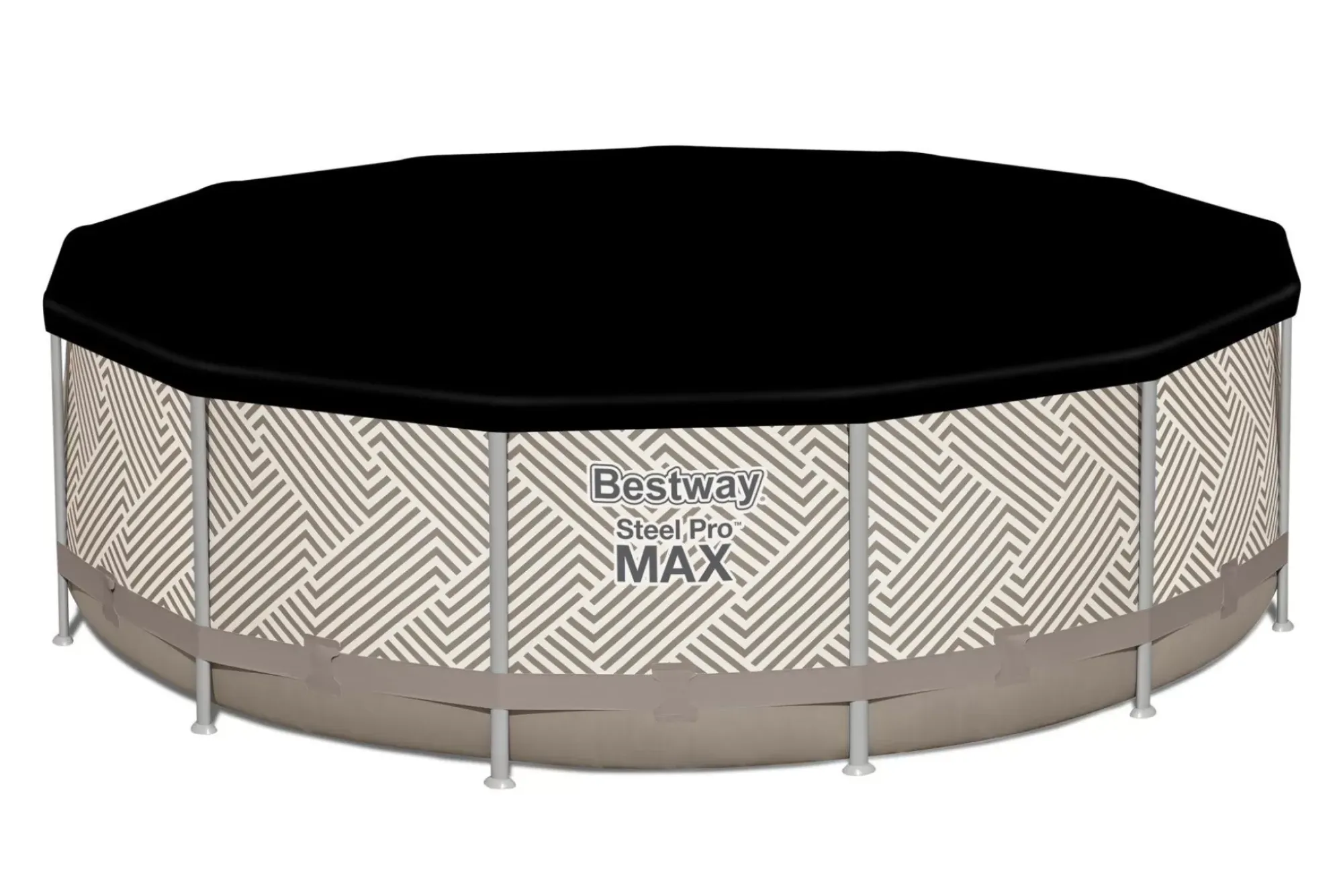 Bestway Steel Pro Max Pools< Steel Pro Max 13' X 42 Round Above Ground Pool Set With Canopy