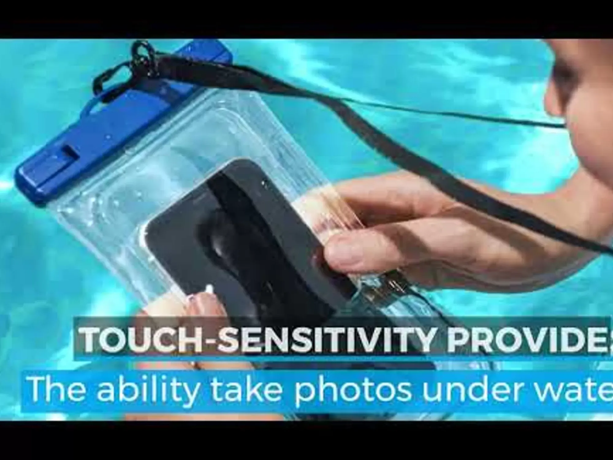 Bestway Pool Accessories<H2Ogo! Splash Guard Waterproof Smart Phone Case, Most Iphone/ Samsung/ Android Phones Up To 7" Long
